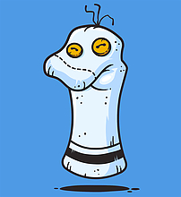 illustration of a sock puppet