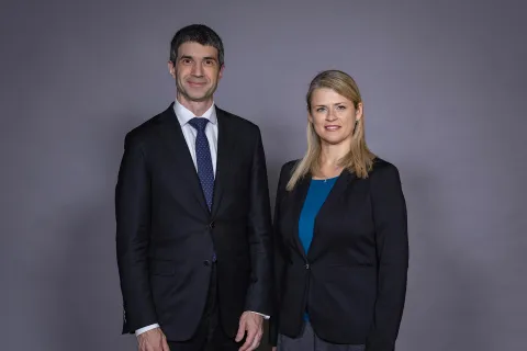 A photo of Jacob Taylor and Justyna Zwolak. 