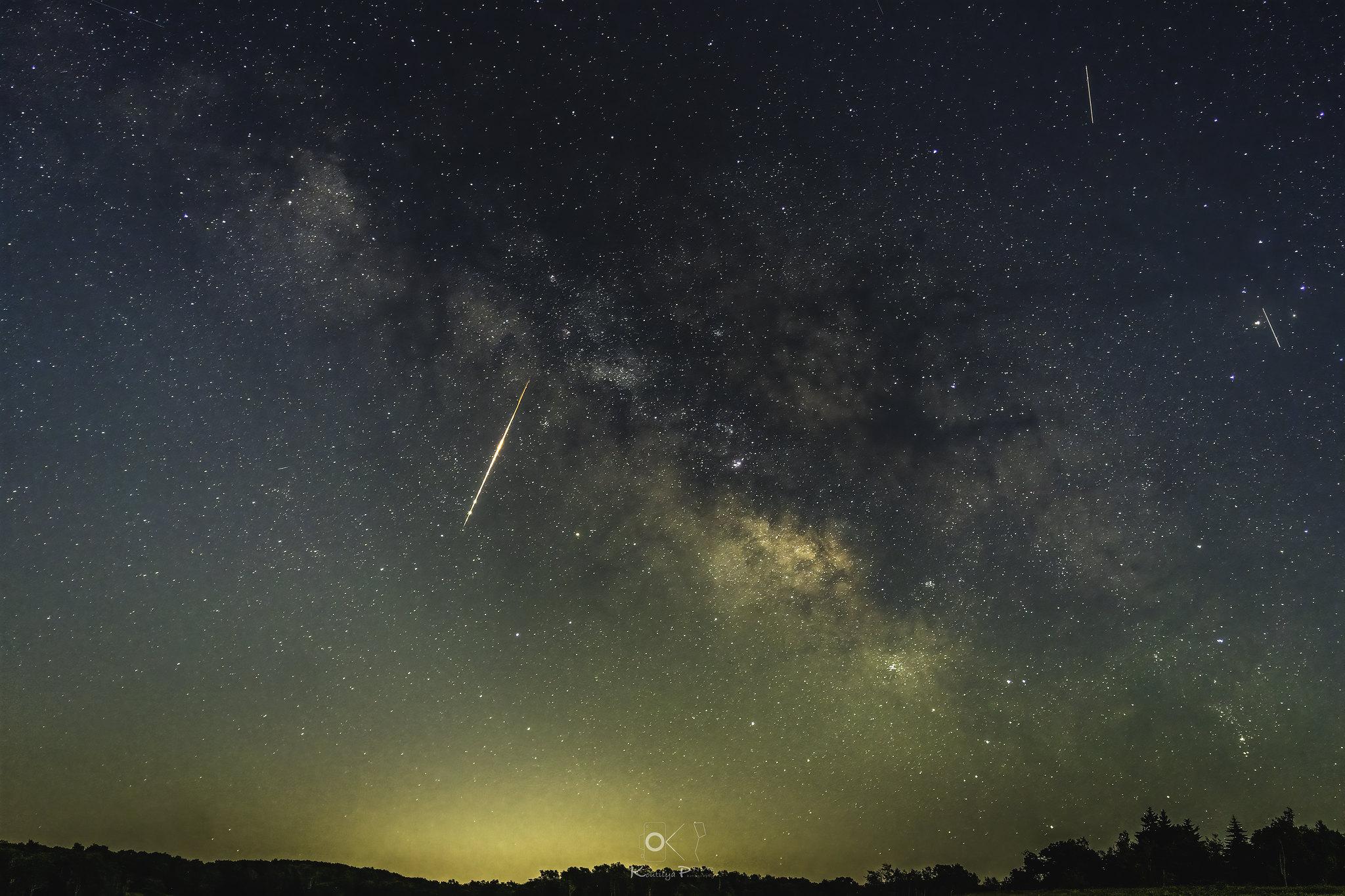 Photo of the nighttime sky