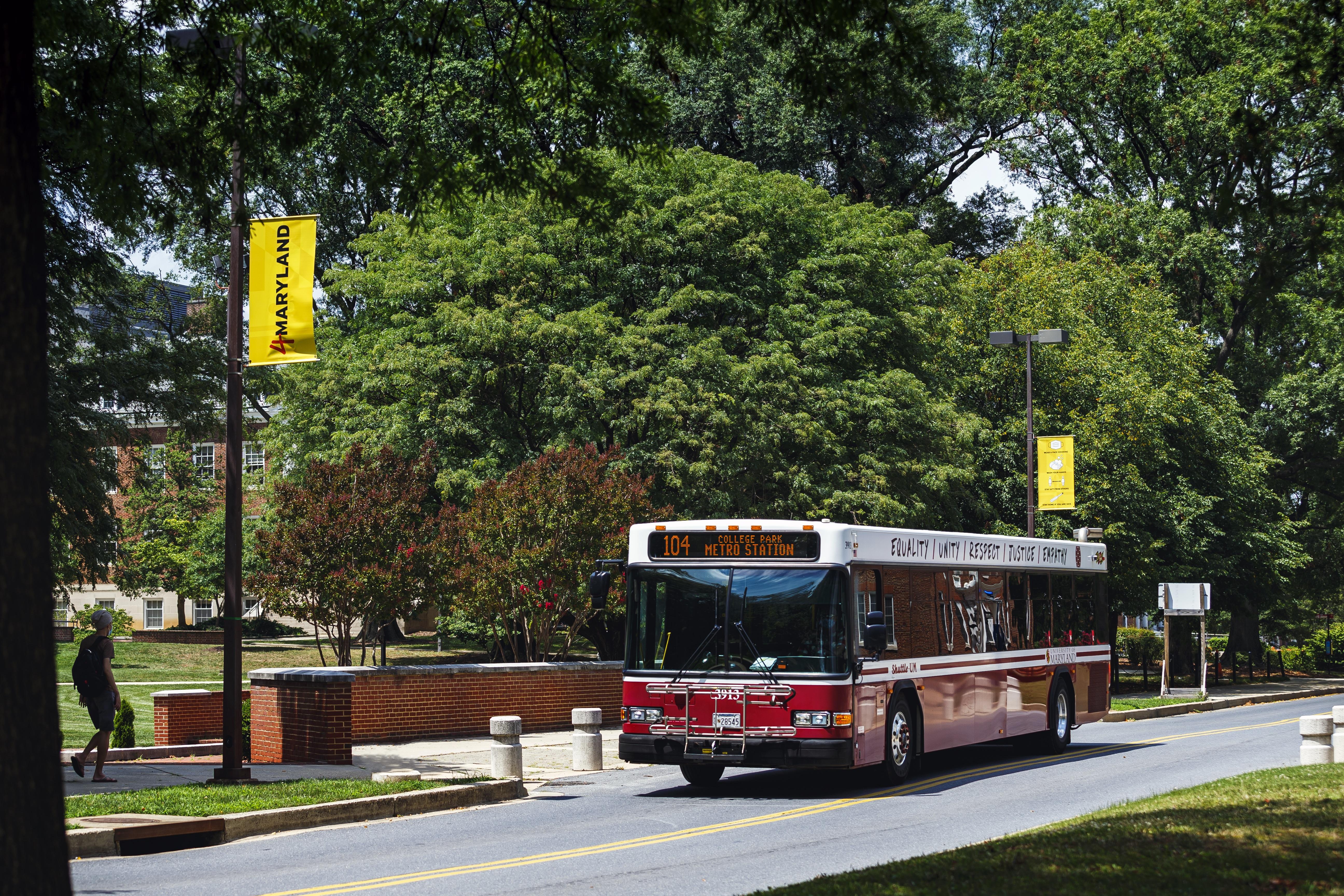 104 UMD shuttle bus