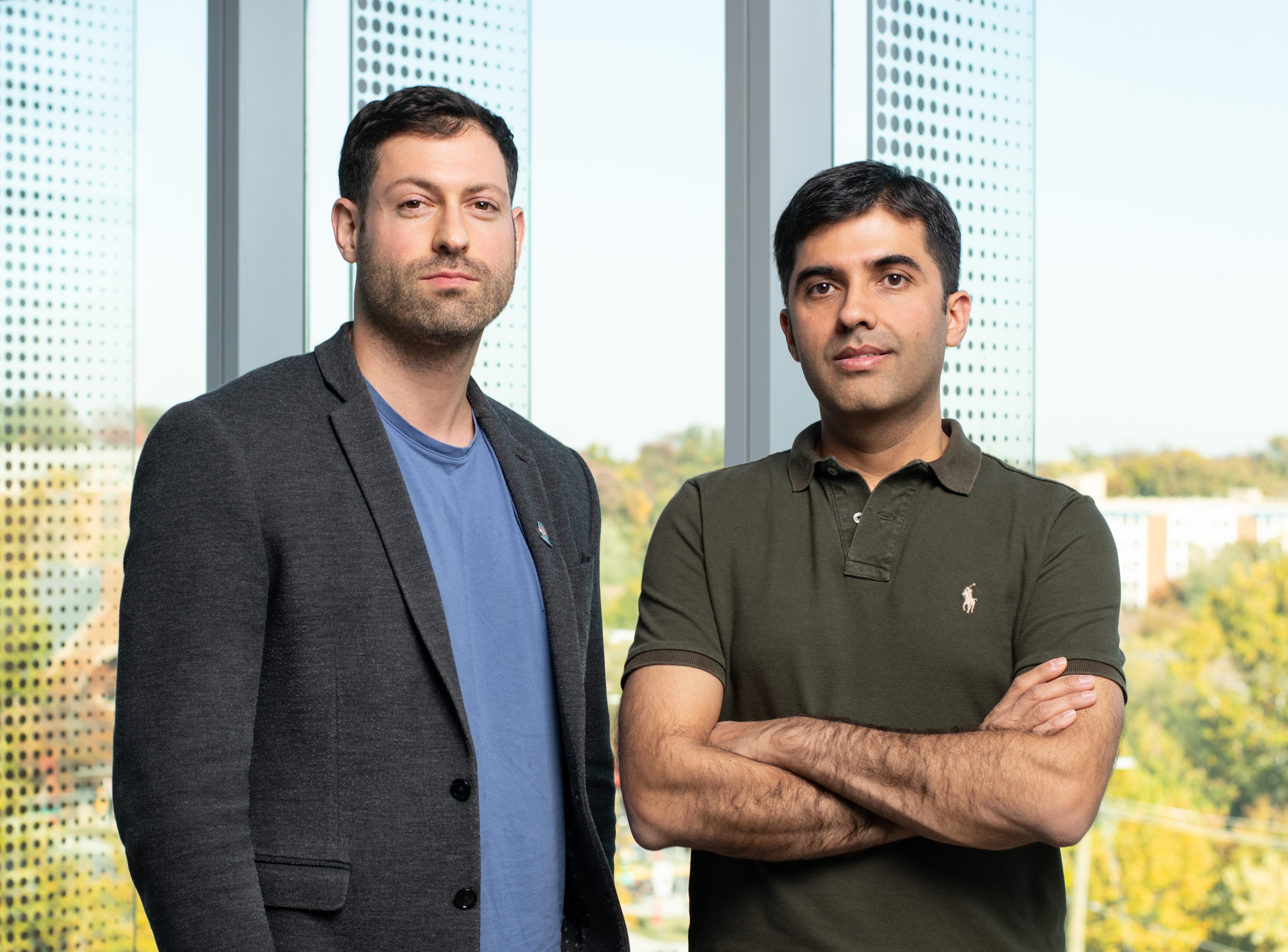 A photo of Tom Goldstein and Abhinav Bhatele